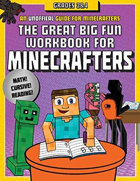 portada The Great big fun Workbook for Minecrafters: Grades 3 & 4: An Unofficial Workbook (Paperback or Softback) (in English)