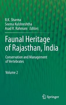 portada Faunal Heritage of Rajasthan, India: Conservation and Management of Vertebrates (en Inglés)