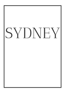 portada Sydney: A decorative book for coffee tables, bookshelves, bedrooms and interior design styling: Stack International city books (en Inglés)