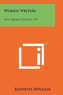 portada women writers: yale french studies, v27 (en Inglés)