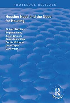 portada Housing Need and the Need for Housing (en Inglés)