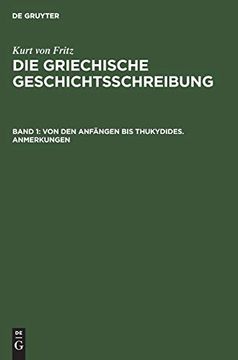 portada Von den Anfã Â¤Ngen bis Thukydides. Anmerkungen (German Edition) [Hardcover ] (in German)