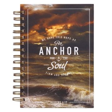 portada Journal Wirebound Large Anchor for the Soul (en Inglés)