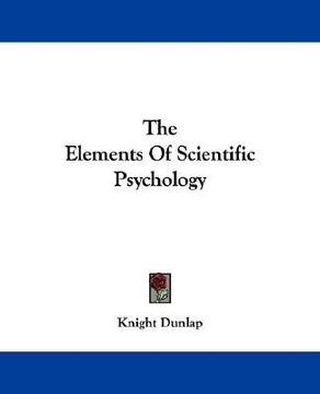 portada the elements of scientific psychology (in English)