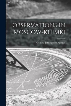portada Observations in Moscow-Khimki (in English)