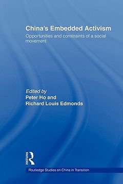 portada china's embedded activism: opportunities and constraints of a social movement (en Inglés)