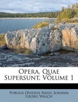 portada opera, quae supersunt, volume 1 (en Inglés)