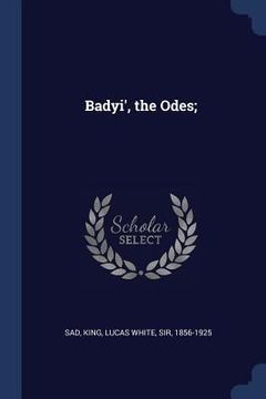 portada Badyi', the Odes; (en Inglés)