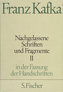 portada Nachgelassene Schriften und Fragmente ii in der Fassung der Handschriften. Hrsg. Von Jost Schillemeit. (en Alemán)
