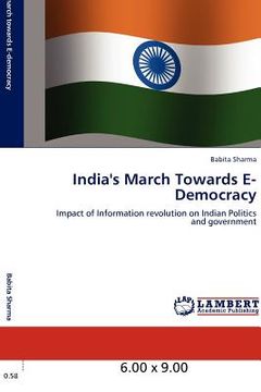 portada india's march towards e-democracy (en Inglés)