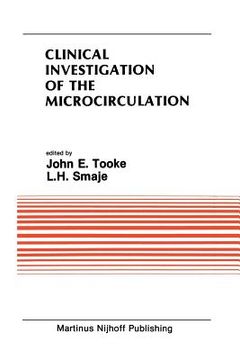 portada Clinical Investigation of the Microcirculation: Proceedings of the Meeting on Clinical Investigation of the Microcirculation Held at London, England S (in English)
