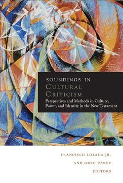 portada soundings in cultural criticism (en Inglés)