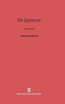 portada De Quincey: A Portrait (in English)