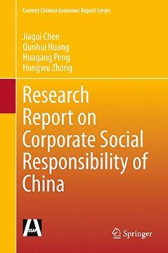 portada Research Report on Corporate Social Responsibility of China (Current Chinese Economic Report Series)