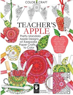 portada Teacher's Apple: Pretty Mandala Apple Designs on Keepsake Paper Crafts to Color (en Inglés)