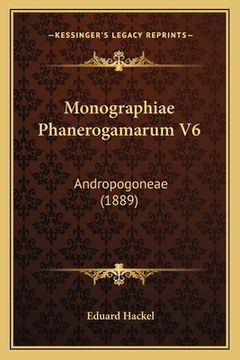 portada Monographiae Phanerogamarum V6: Andropogoneae (1889) (en Latin)