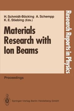portada materials research with ion beams (en Inglés)