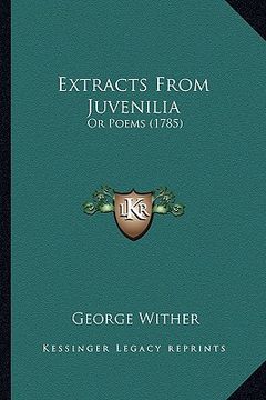 portada extracts from juvenilia: or poems (1785) or poems (1785) (in English)