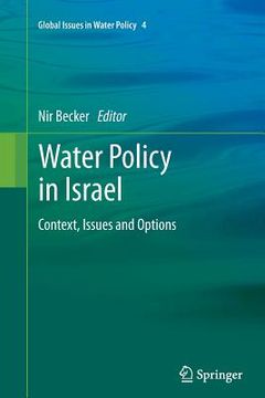 portada Water Policy in Israel: Context, Issues and Options (en Inglés)