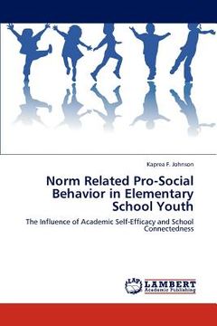 portada norm related pro-social behavior in elementary school youth (en Inglés)
