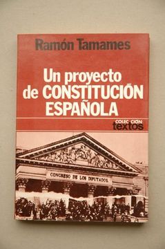 portada Un Proyecto de Constitución Española (Colección Textos)