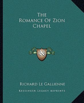 portada the romance of zion chapel