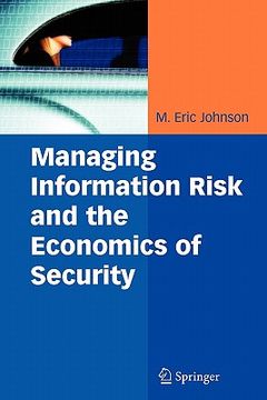portada managing information risk and the economics of security (en Inglés)