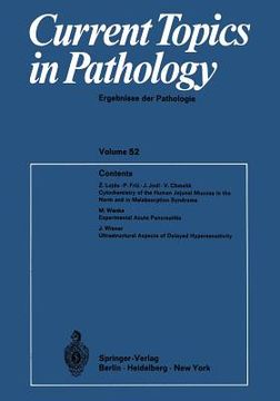 portada current topics in pathology: ergebnisse der pathologie (en Inglés)
