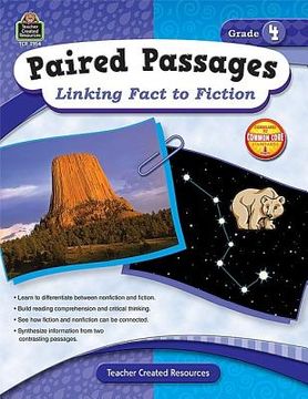 portada paired passages: linking fact to fiction grade 4