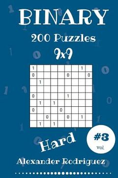 portada Binary Puzzles - Hard 200 vol. 3 (en Inglés)