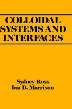 portada colloidal systems and interfaces (en Inglés)