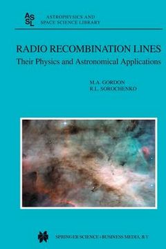 portada Radio Recombination Lines: Their Physics and Astronomical Applications (in English)