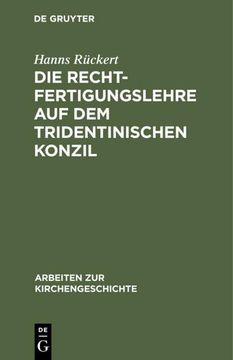portada Die Rechtfertigungslehre auf dem Tridentinischen Konzil (in German)