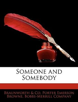 portada someone and somebody (en Inglés)