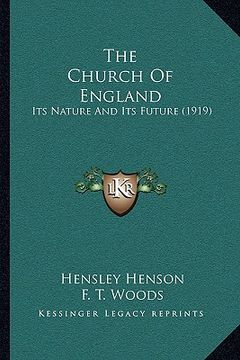 portada the church of england: its nature and its future (1919)