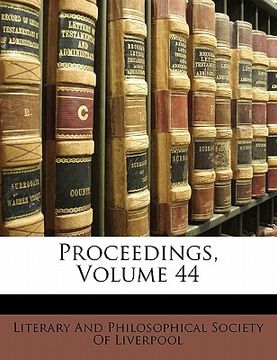 portada proceedings, volume 44 (en Inglés)