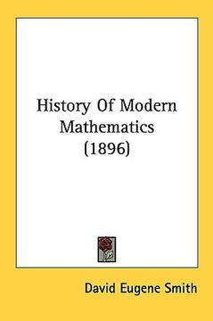 portada history of modern mathematics (1896) (en Inglés)