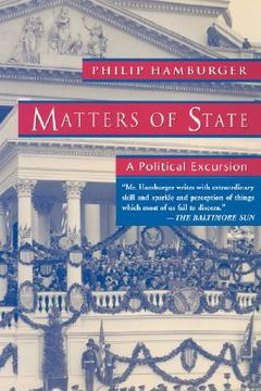 portada matters of state: a political excursion (en Inglés)