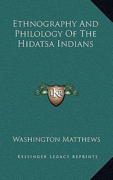portada ethnography and philology of the hidatsa indians