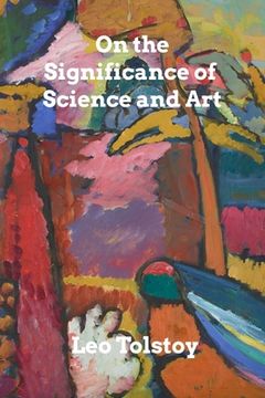 portada On the Significance of Science and Art (in English)