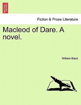 portada macleod of dare. a novel. (en Inglés)