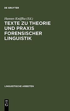 portada Texte zu Theorie und Praxis Forensischer Linguistik (en Alemán)
