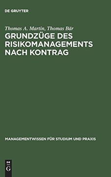 portada Grundzüge des Risikomanagements Nach Kontrag (en Alemán)