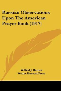 portada russian observations upon the american prayer book (1917) (en Inglés)