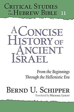 portada A Concise History of Ancient Israel: From the Beginnings Through the Hellenistic era (Critical Studies in the Hebrew Bible) (in English)
