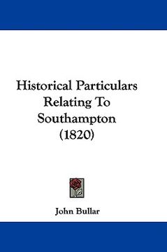 portada historical particulars relating to southampton (1820)