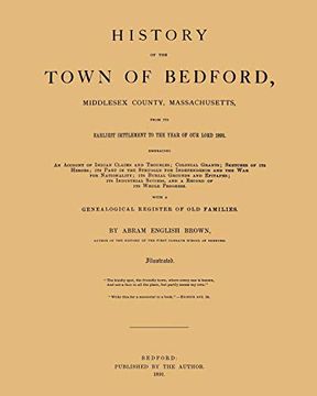 portada History of the Town of Bedford (in English)