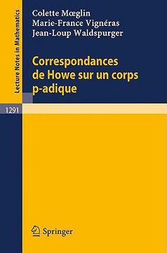 portada correspondances de howe sur un corps p-adique