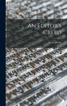 portada An Editor's Creed (in English)