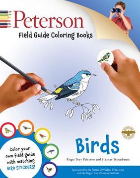 portada peterson field guide coloring books: birds